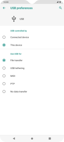 Press File transfer.
