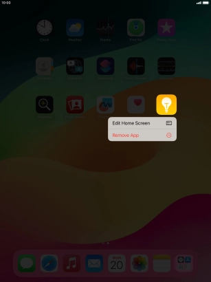 Press Remove App.