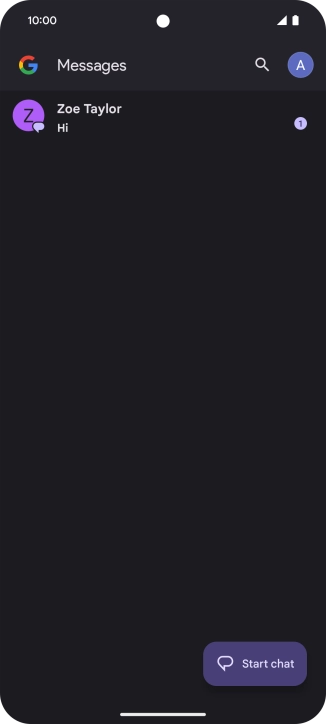 Press the profile icon.
