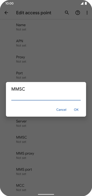 Key in http://mms.vodafone.co.uk/servlets/mms and press OK.