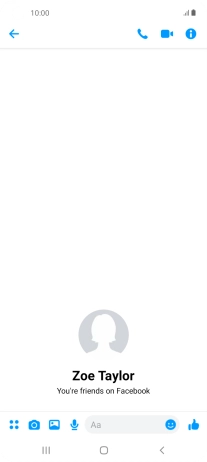 Press the text input field.