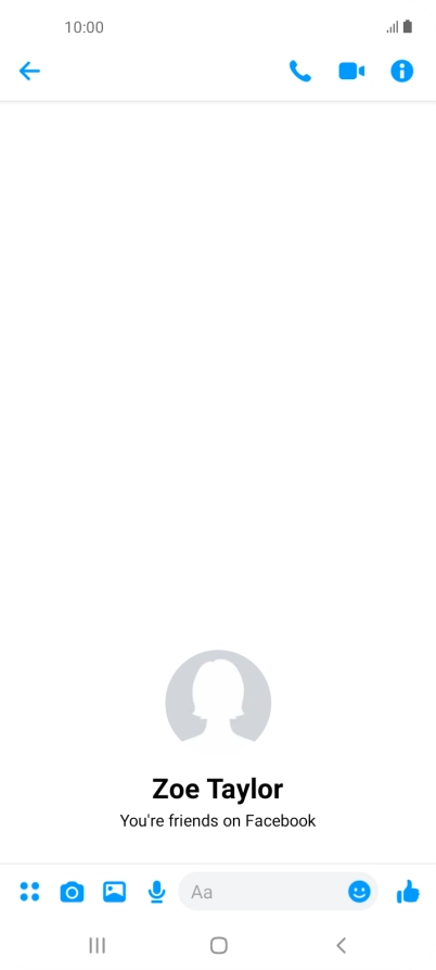 Press the text input field.