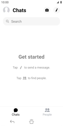 Press the new message icon.