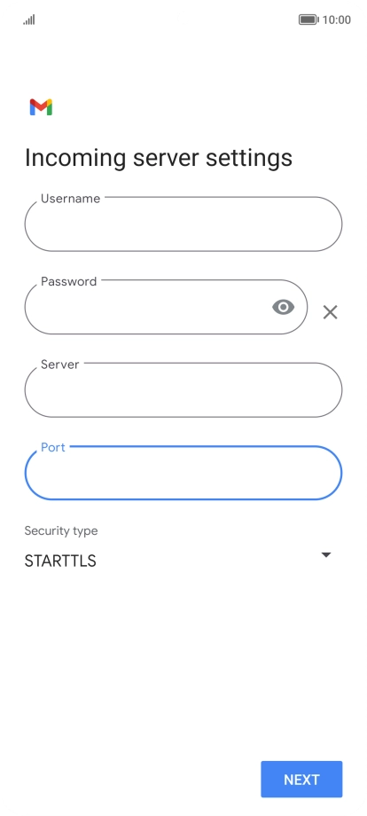 Press the drop down list below 