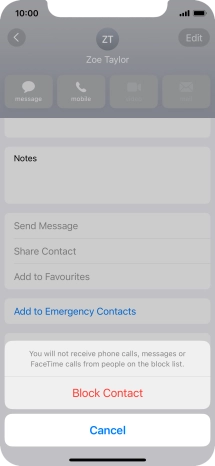 Press Block Contact.