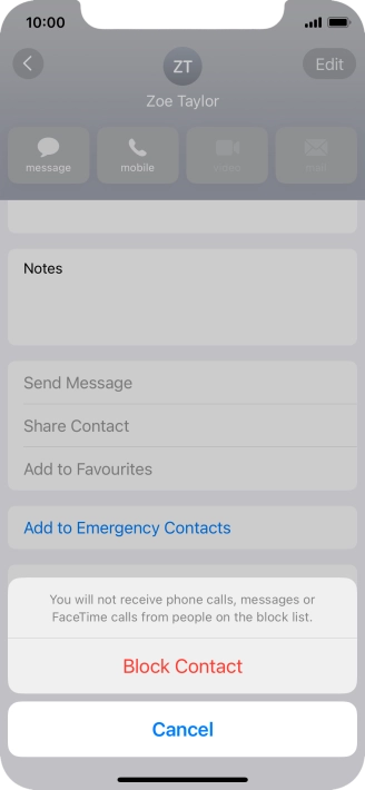 Press Block Contact.