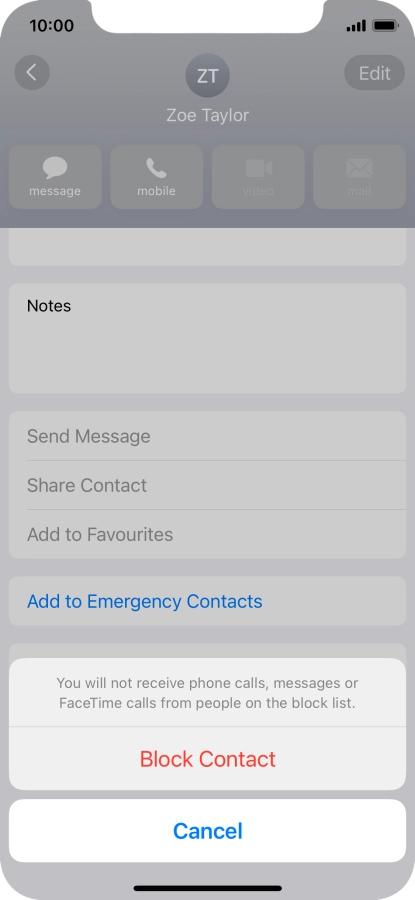 Press Block Contact.