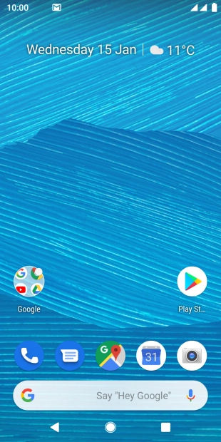 The email message icon shows that you've received a new email message.
