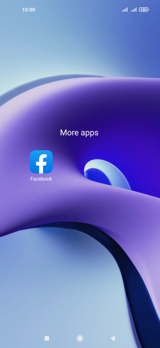 Press Facebook.