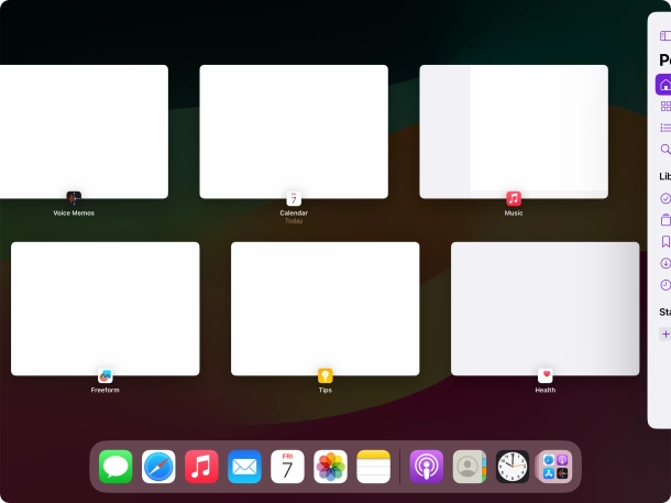 Press anywhere on the screen.