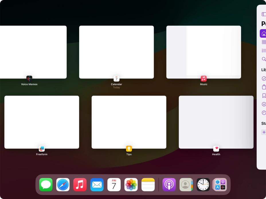 Press anywhere on the screen.