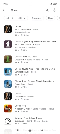 Press the required app.