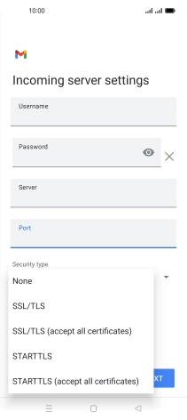 Press None.
