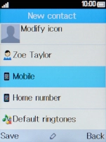 Select Mobile and key in the required phone number.