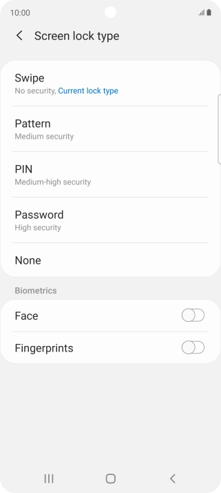 Press Fingerprints.