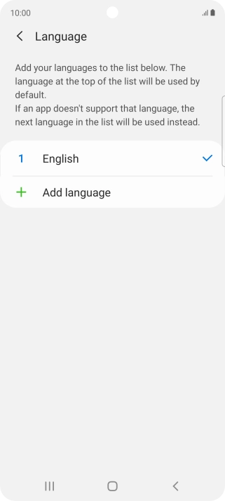 Press Add language.