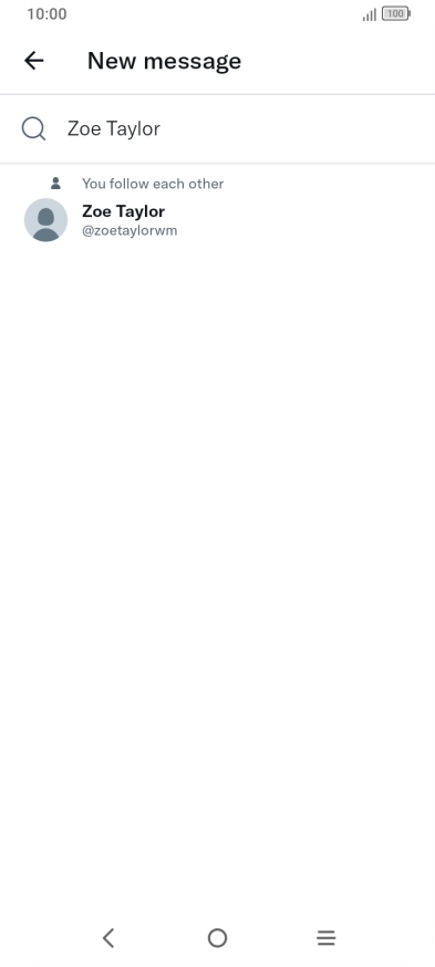Key in the first letters of the recipient's name and press the required contact.