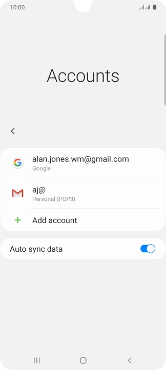 Press the Home key to return to the home screen.