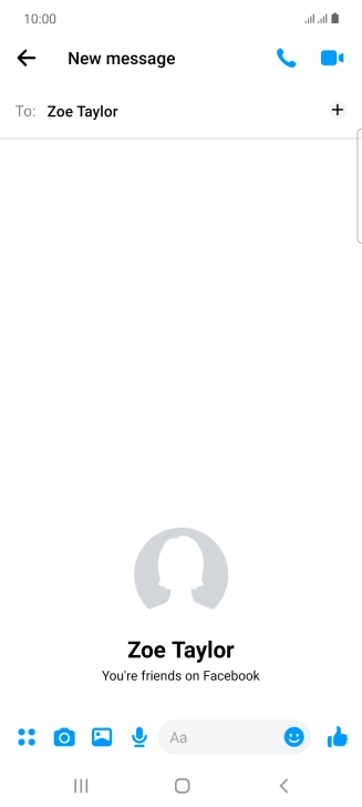 Press the text input field.