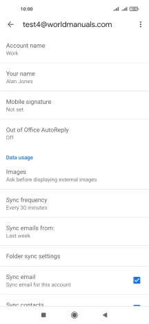 Press Account name and key in the required name.