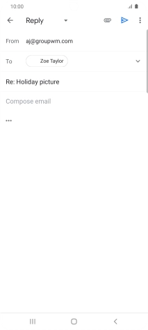 Press the text input field and key in the required text.