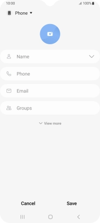 Press the address book drop down list.
