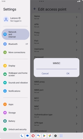 Key in http://mms.vodafone.co.uk/servlets/mms and press OK.