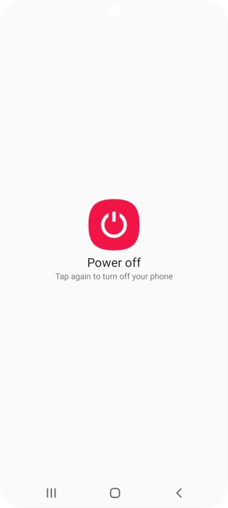 Press Power off.
