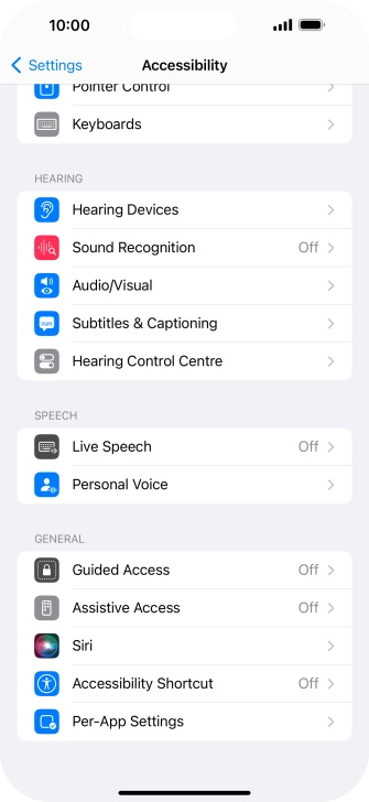 Press the required category below 