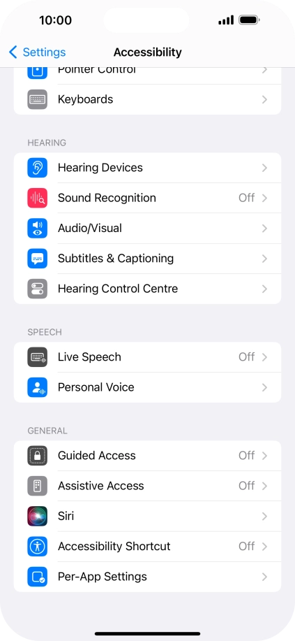 Press the required category below 