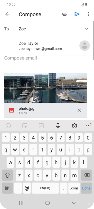 Press the required contact.