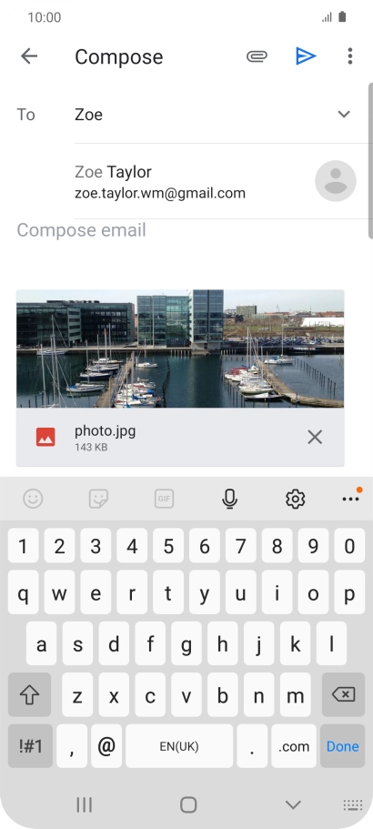 Press the required contact.