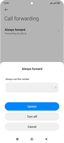 Press Turn off.