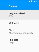 Select Brightness level.