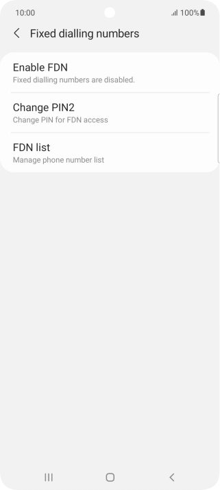 Press FDN list.