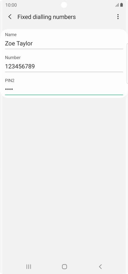Press the menu icon.
