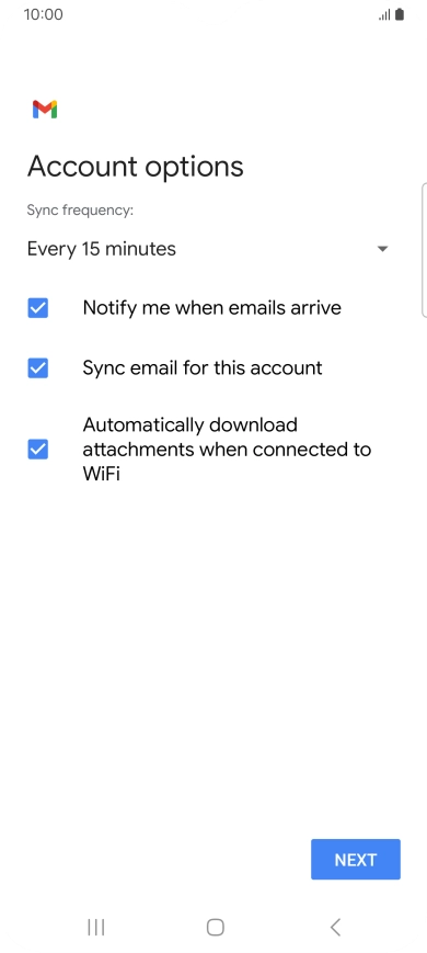 Press the drop down list below 