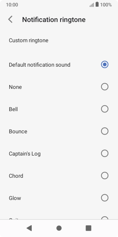 Press the required message tones to hear them.