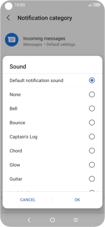 Press the required message tones to hear them.