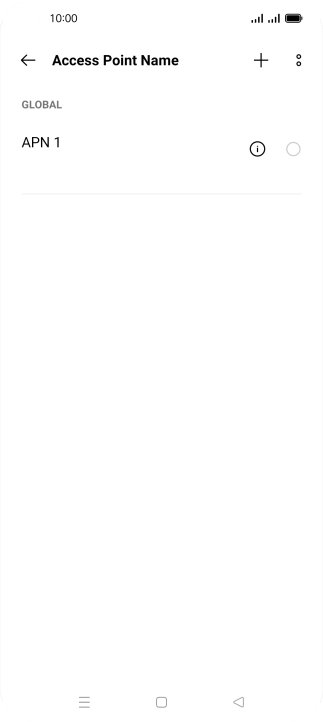 Press the add icon.