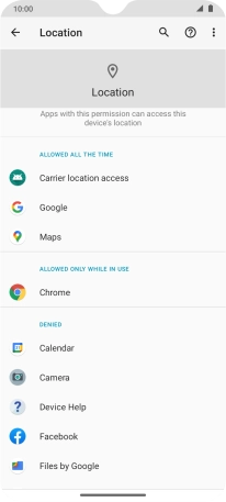 Press the required app.