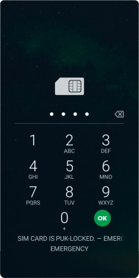 Key in the new PIN again and press OK.