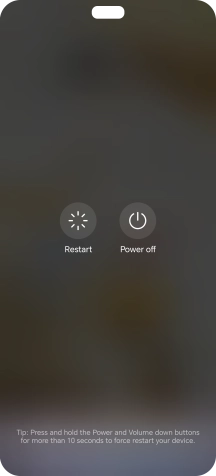 Press Power off.