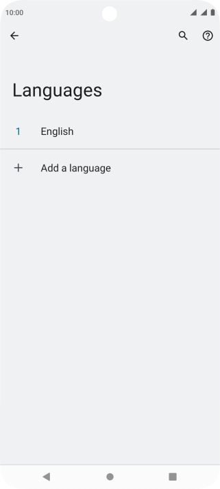 Press Add a language.