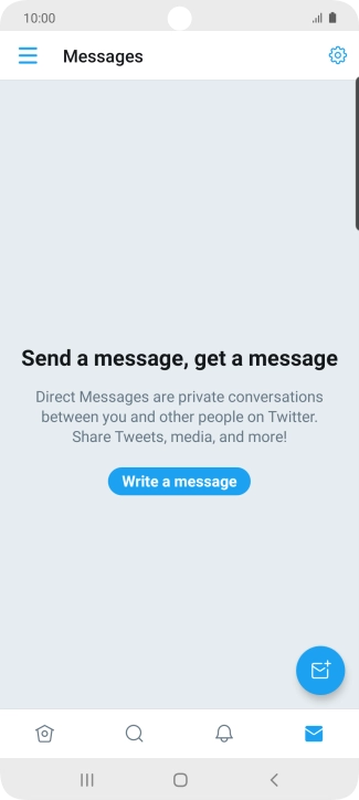 Press the new message icon.