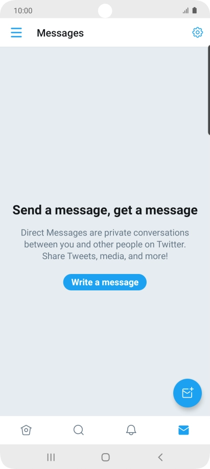 Press the new message icon.