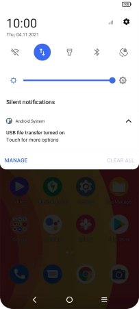 Press Touch for more options.