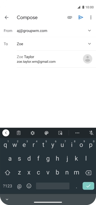 Press the required contact.