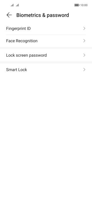 Press Fingerprint ID.