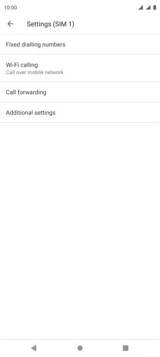 Press Additional settings.